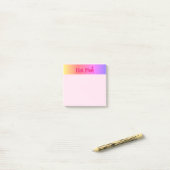 Hot Roze omgekeerde roze noot pads Post-it® Notes (Op bureau)