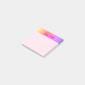 Hot Roze omgekeerde roze noot pads Post-it® Notes (Schuin)