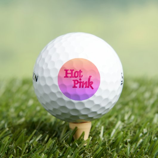 Hot Roze omgekeerde Srixon Soft Feel golfballen 12 (Insitu Shirt)