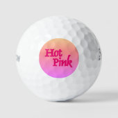 Hot Roze omgekeerde Srixon Soft Feel golfballen 12 (Voorkant)