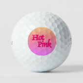 Hot Roze omgekeerde Titleist Pro V1 golfballen 3 p (Voorkant)
