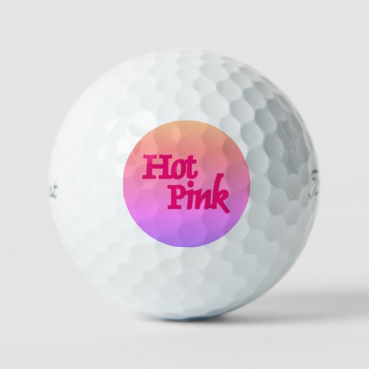 Hot Roze omgekeerde Titleist Pro V1 golfballen 3 p (Voorkant)