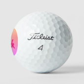 Hot Roze omgekeerde Titleist Pro V1 golfballen 3 p (Logo)