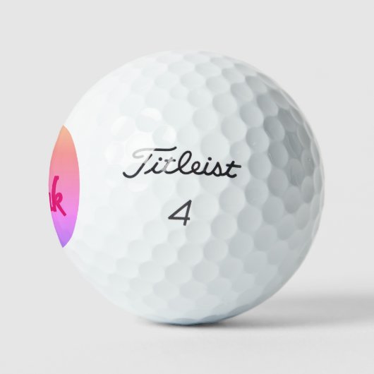 Hot Roze omgekeerde Titleist Pro V1 golfballen 3 p (Logo)