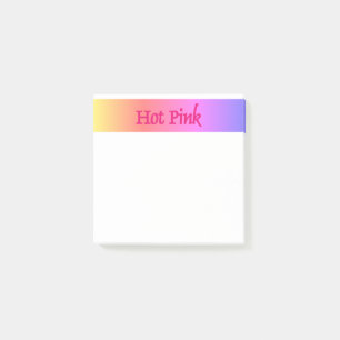 Hot Roze omgekeerde witte notitie pads Post-it® Notes