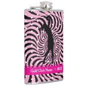 Hot roze Opti-Dot "Birdie Juice" fleskolf Heupfles (Rechts)