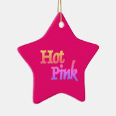 Hot-roze ornament met keramische sterren (Rechts)