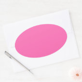Hot-roze ovale Sticker (Envelop)