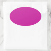Hot-roze ovale Sticker (Tas)