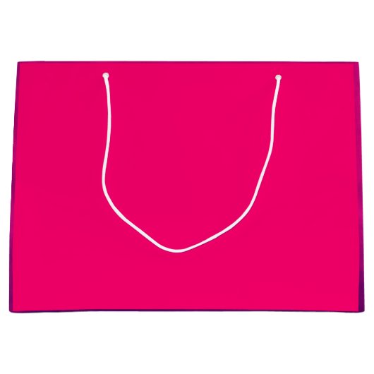 Hot Roze Paarse Edge Gift Bag –  Groot Cadeauzakje (Voorkant)