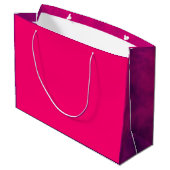 Hot Roze Paarse Edge Gift Bag –  Groot Cadeauzakje (Achterkant Gekanteld)