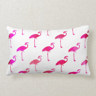 Hot-roze Paarse Flamingo Waterverf Kussen