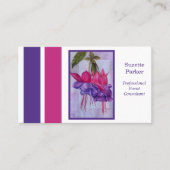 Hot-roze Paarse Fuchsia Flower Event Planner Visitekaartje (Voorkant)