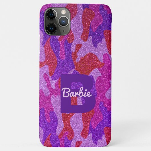 Hot Roze & Paarse Glitter Camouflage Cam Buiten Case-Mate iPhone Case (Achterkant)