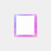 Hot-roze Paarse glitter Sparkle Faux textuur Post-it® Notes (Voorkant)