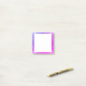 Hot-roze Paarse glitter Sparkle Faux textuur Post-it® Notes (Op bureau)