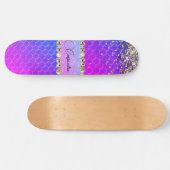 Hot-roze Paarse glittery Bling Skateboard (Horizontaal)