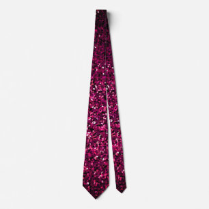 Hot Roze Paarse Sparkle Abstracte Glitter Cool Gif Stropdas