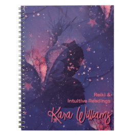 Hot Roze & Paarse Sterrenbloem Fantasy Esthetisch Notitieboek
