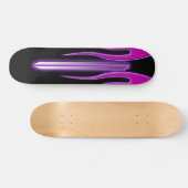 Hot-roze Paarse vlam FutureRetro Deck Skateboard (Horizontaal)