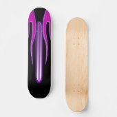 Hot-roze Paarse vlam FutureRetro Deck Skateboard (Voorkant)