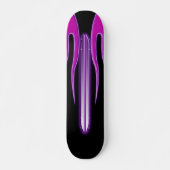 Hot-roze Paarse vlam FutureRetro Deck Skateboard (Voorkant)