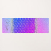 Hot-roze Paarse zeemeerminnen voor de galerij Yogamat (Achterkant (horizontaal))