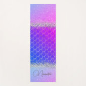 Hot-roze Paarse zeemeerminnen voor de galerij Yogamat (Voorkant)