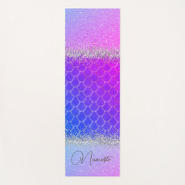 Hot-roze Paarse zeemeerminnen voor de galerij Yogamat