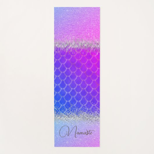 Hot-roze Paarse zeemeerminnen voor de galerij Yogamat (Voorkant)