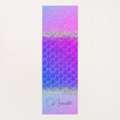 Hot-roze Paarse zeemeerminnen voor de galerij Yogamat (Achterkant)