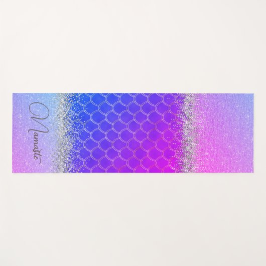 Hot-roze Paarse zeemeerminnen voor de galerij Yogamat (Voorkant (horizontaal))