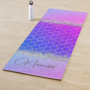 Hot-roze Paarse zeemeerminnen voor de galerij Yogamat