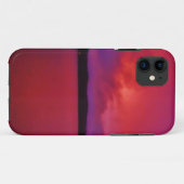 Hot-roze Paarse zonsondergang op het Arrodemeer Case-Mate iPhone Case (Achterkant (horizontaal))