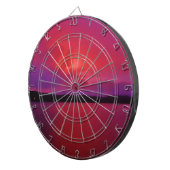 Hot-roze Paarse zonsondergang op het Arrodemeer Dartbord (Voorkant Rechts)