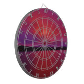Hot-roze Paarse zonsondergang op het Arrodemeer Dartbord (Voorkant Links)