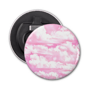 Hot-roze pasta-wolken button flesopener