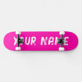 Hot Roze Persoonlijk Skateboard (Horizontaal)
