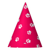 Hot-roze Pet met witte pagina's Feesthoedjes (Links)