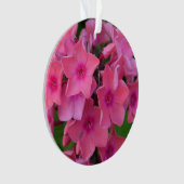 Hot-Roze Phlox Flowers Ornament (voorkant)