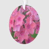 Hot-Roze Phlox Flowers Ornament (voorkant)