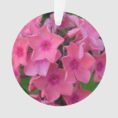 Hot-Roze Phlox Flowers Ornament (voorkant)
