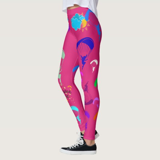Hot-roze Pixie-Leggings voor Paraglideartikelen Leggings (Links)