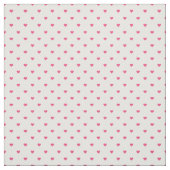 Hot roze polka dot harten stof (Swatch)