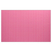 Hot roze polka dot harten stof (Fat Quarter)