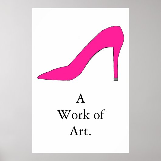 Hot-roze pomp poster (Voorkant)
