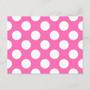Hot-roze pooldots briefkaart