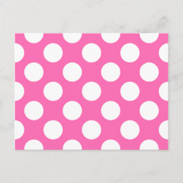 Hot-roze pooldots briefkaart