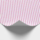 Hot-roze pooldots cadeaupapier (Hoek)