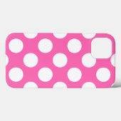 Hot-roze pooldots Case-Mate iPhone case (Achterkant (horizontaal))